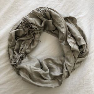 Silver Pashmina Scarf